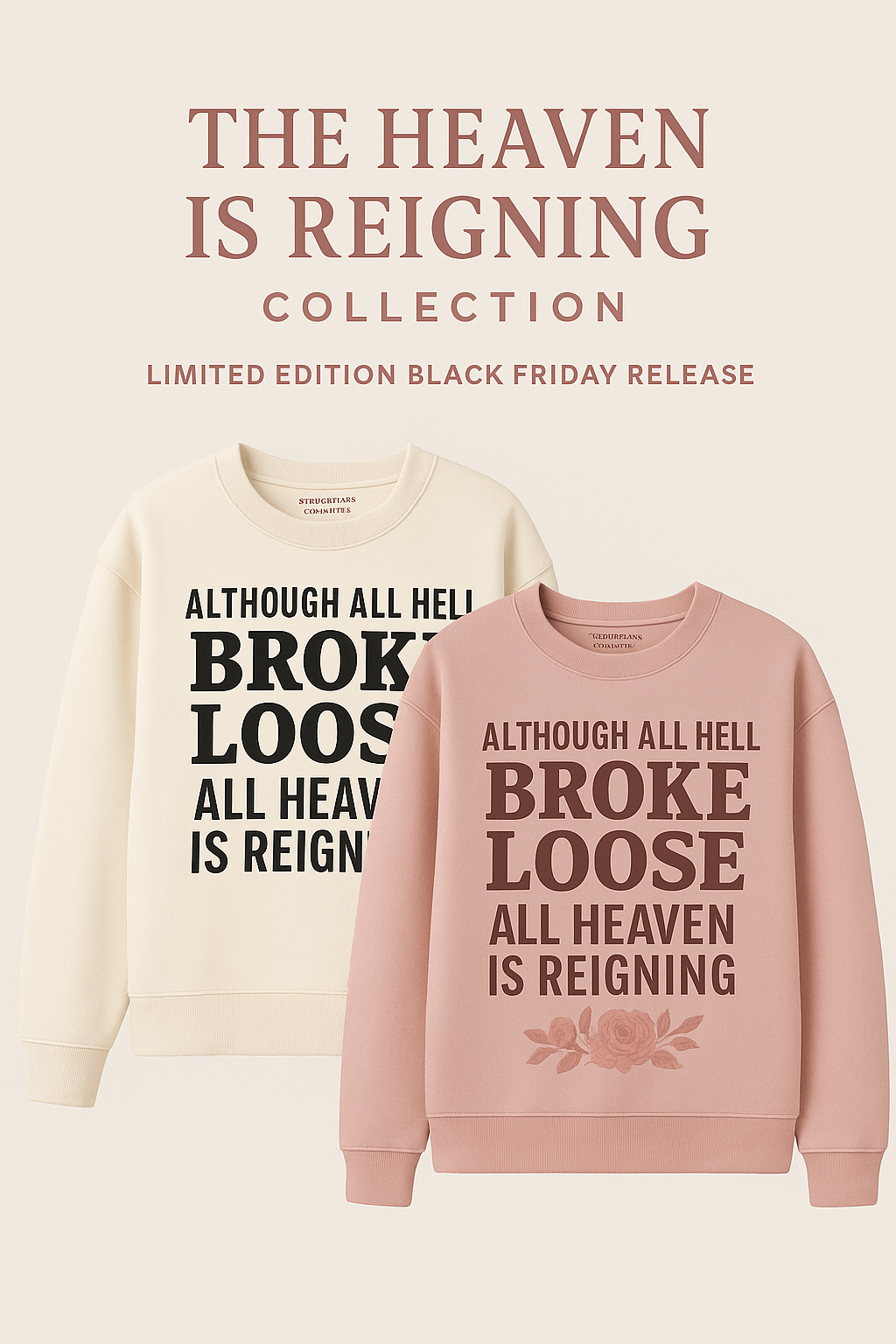 ✨ Heaven Is Reigning™ Premium Crewneck