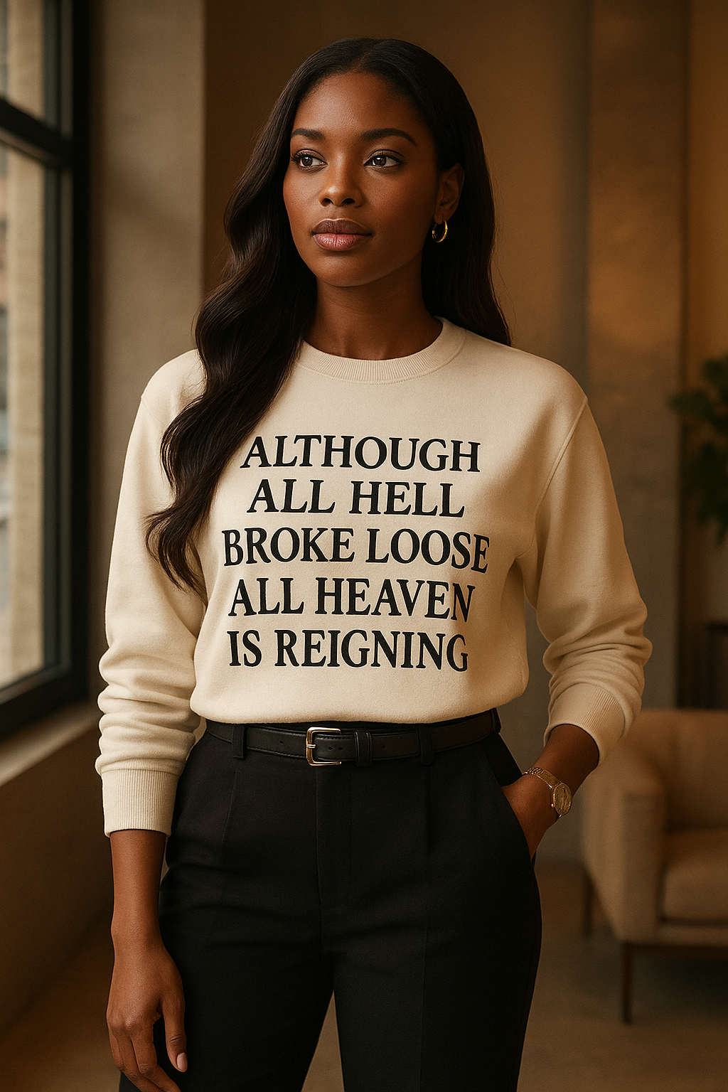 ✨ Heaven Is Reigning™ Premium Crewneck